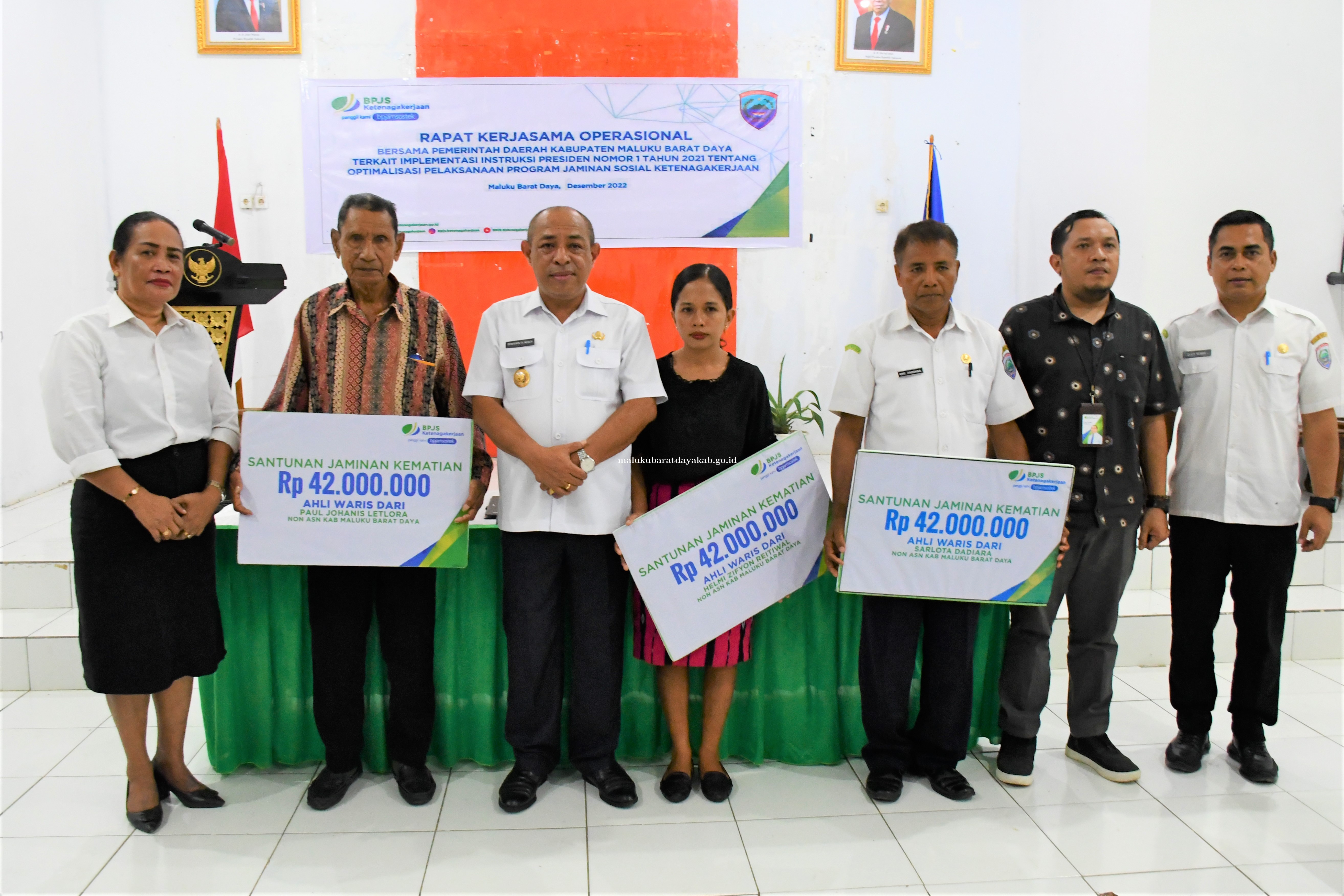 IMPLEMENTASI INPRES 2 TAHUN 2021, BPJS KETENAGAKERJAAN CABANG MALUKU GELAR RAKER DENGAN PEMDA MBD 